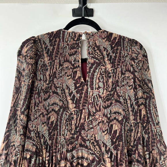 Aritzia Wilfred Daydreamer Pleated Printed Mini Dress - Picture 5 of 7